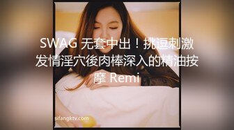 SWAG 无套中出！挑逗刺激发情淫穴後肉棒深入的精油按摩 Remi