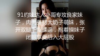 91约妹达人小哥专攻良家妹子，肉肉身材大奶子萌妹，张开双腿手指揉逼，抱着操妹子闭眼享受后入大屁股